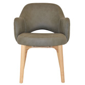 Bright Side Furniture Lex Upholstered Dining Chairs with Ash Wood Legs