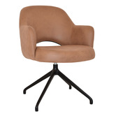 Bright Side Furniture Lex Upholstered Trestle Armchairs