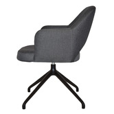 Bright Side Furniture Lex Cotton-Blend Trestle Armchairs