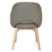 Bright Side Furniture Lex Upholstered Dining Chairs with Ash Wood Legs