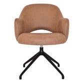 Bright Side Furniture Lex Upholstered Trestle Armchairs