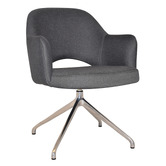 Bright Side Furniture Lex Cotton-Blend Trestle Armchairs