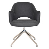 Bright Side Furniture Lex Cotton-Blend Trestle Armchairs