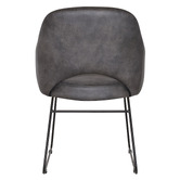 Bright Side Furniture Lex Faux Leather Sled Dining Chairs