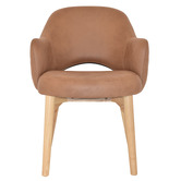 Bright Side Furniture Lex Upholstered Dining Chairs with Ash Wood Legs