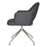 Bright Side Furniture Lex Cotton-Blend Trestle Armchairs