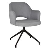 Bright Side Furniture Lex Cotton-Blend Trestle Armchairs