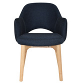 Bright Side Furniture Lex Cotton-Blend Dining Chairs with Ash Wood Legs