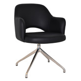 Bright Side Furniture Lex Vinyl Trestle Armchairs