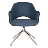 Bright Side Furniture Lex Cotton-Blend Trestle Armchairs