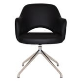 Bright Side Furniture Lex Vinyl Trestle Armchairs