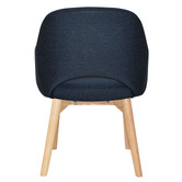 Bright Side Furniture Lex Cotton-Blend Dining Chairs with Ash Wood Legs