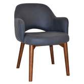 Bright Side Furniture Lex Upholstered Dining Chairs with Ash Wood Legs