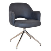 Bright Side Furniture Lex Upholstered Trestle Armchairs
