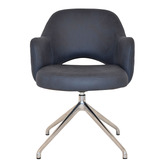 Bright Side Furniture Lex Upholstered Trestle Armchairs