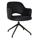 Bright Side Furniture Lex Vinyl Trestle Armchairs