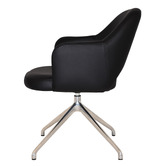 Bright Side Furniture Lex Vinyl Trestle Armchairs