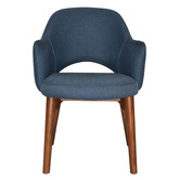 Bright Side Furniture Lex Cotton-Blend Dining Chairs with Ash Wood Legs