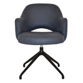 Bright Side Furniture Lex Upholstered Trestle Armchairs