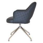 Bright Side Furniture Lex Upholstered Trestle Armchairs