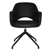 Bright Side Furniture Lex Vinyl Trestle Armchairs