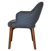Bright Side Furniture Lex Upholstered Dining Chairs with Ash Wood Legs