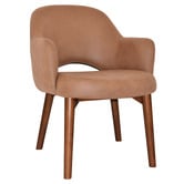 Bright Side Furniture Lex Upholstered Dining Chairs with Ash Wood Legs