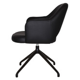 Bright Side Furniture Lex Vinyl Trestle Armchairs