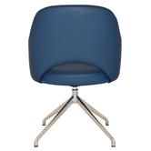 Bright Side Furniture Lex Vinyl Trestle Armchairs