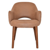 Bright Side Furniture Lex Upholstered Dining Chairs with Ash Wood Legs