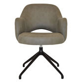 Bright Side Furniture Lex Upholstered Trestle Armchairs