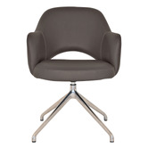 Bright Side Furniture Lex Vinyl Trestle Armchairs