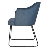 Bright Side Furniture Ferguson Cotton-Blend Sled Dining Chairs