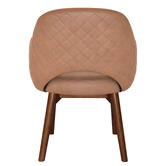 Bright Side Furniture Lex Upholstered Dining Chairs with Ash Wood Legs