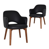 Bright Side Furniture Richmond Faux Leather Armchairs