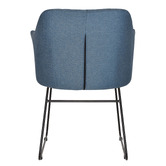 Bright Side Furniture Ferguson Cotton-Blend Sled Dining Chairs