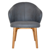 Bright Side Furniture Scranton Upholstered Dining Chairs with Ash Wood Legs
