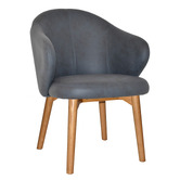 Bright Side Furniture Scranton Upholstered Dining Chairs with Ash Wood Legs