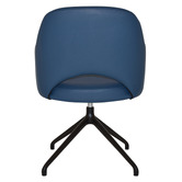 Bright Side Furniture Lex Vinyl Trestle Armchairs