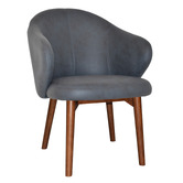 Bright Side Furniture Scranton Upholstered Dining Chairs with Ash Wood Legs