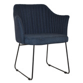 Bright Side Furniture Ferguson Cotton-Blend Sled Dining Chairs