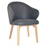 Bright Side Furniture Scranton Upholstered Dining Chairs with Ash Wood Legs