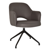 Bright Side Furniture Lex Vinyl Trestle Armchairs