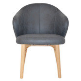 Bright Side Furniture Scranton Upholstered Dining Chairs with Ash Wood Legs