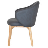 Bright Side Furniture Scranton Upholstered Dining Chairs with Ash Wood Legs