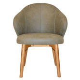 Bright Side Furniture Scranton Upholstered Dining Chairs with Ash Wood Legs