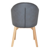 Bright Side Furniture Scranton Upholstered Dining Chairs with Ash Wood Legs