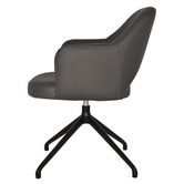 Bright Side Furniture Lex Vinyl Trestle Armchairs