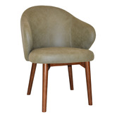 Bright Side Furniture Scranton Upholstered Dining Chairs with Ash Wood Legs