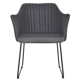 Bright Side Furniture Ferguson Cotton-Blend Sled Dining Chairs